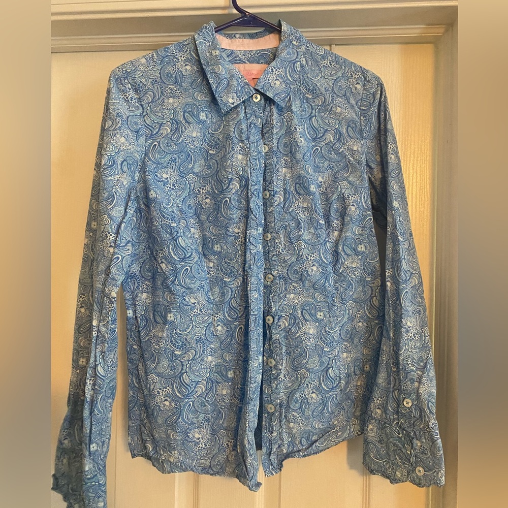 Lilly Pulitzer button up shirt 8